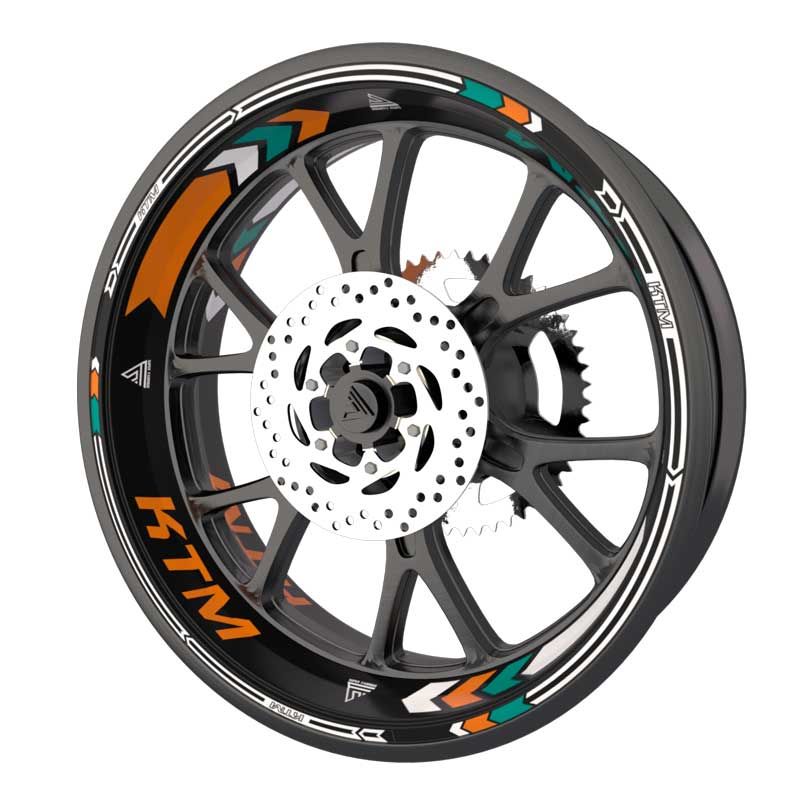 Kit Stickers jantes moto KTM Kit Stickers jantes moto KTM