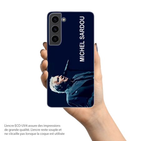 Coque pour téléphone hommage à Michel Sardou pour Samsung Galaxy