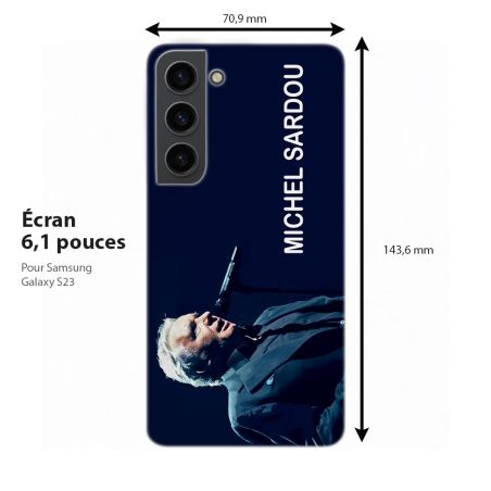 Coque pour téléphone hommage à Michel Sardou pour Samsung Galaxy