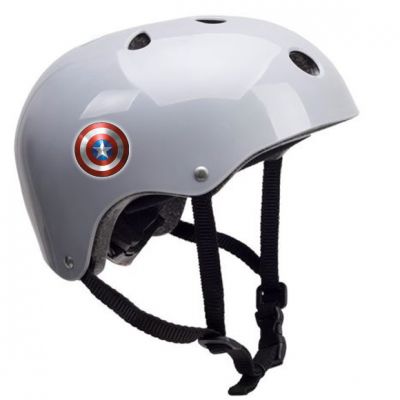 Stickers Rétro éclairant casque Captain America x2