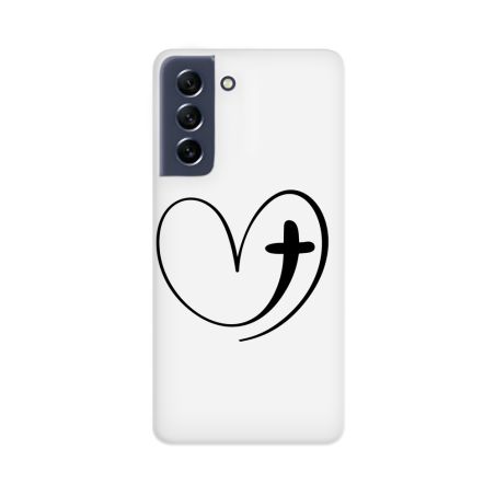 Croix et coeur, la coque de téléphone pour Samsung Galaxy