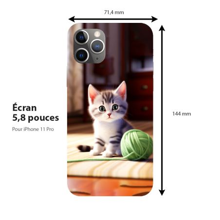 Coque pour téléphone Apple iPhone, Petit chaton
