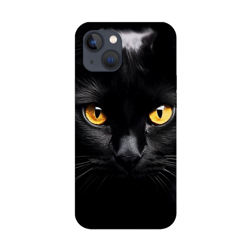 Coque téléphone souple pour Apple iPhone, Regard Félin