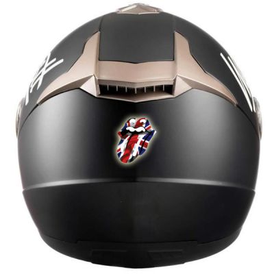 sticker rétro réfléchissant pour casque de moto et vélo The Rolling Stones