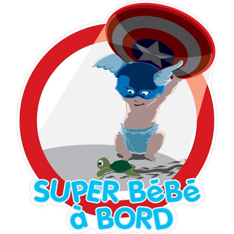 Super bébé à Bord Captain America Super bébé à Bord Captain America
