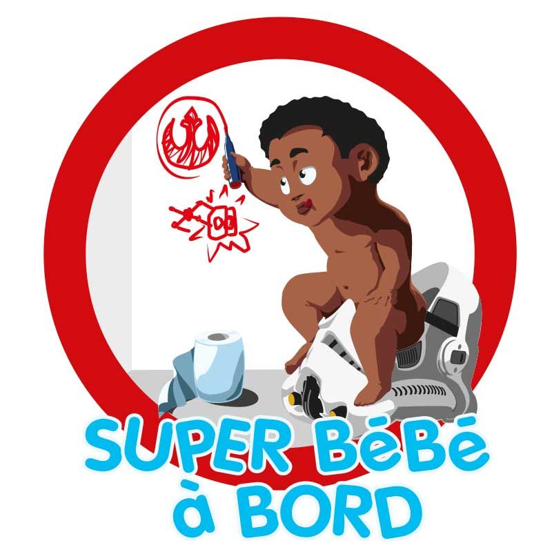 Stickers Super bébé à bord Finn