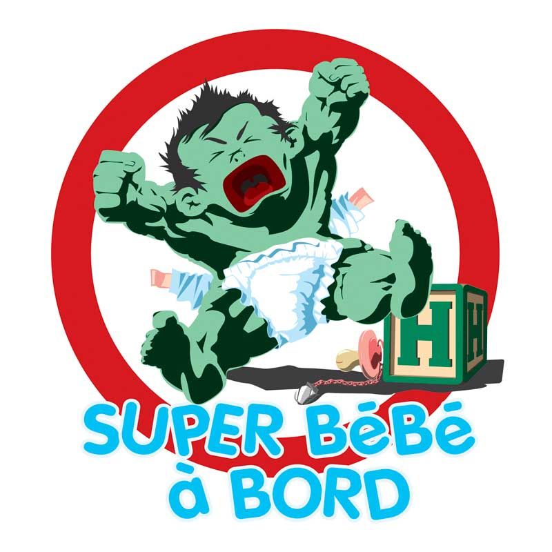 Super bébé à bord Hulk