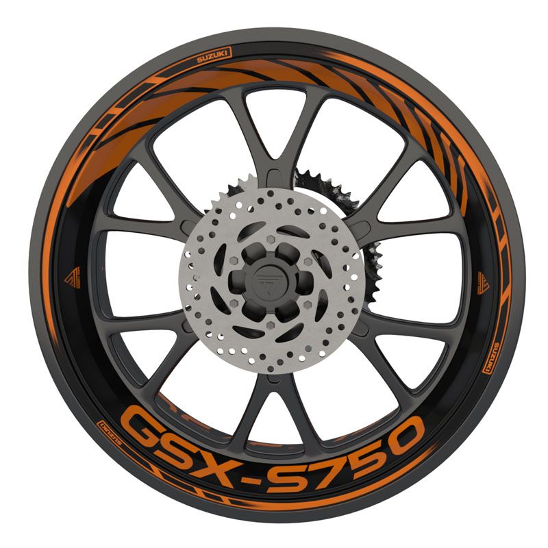 Kit déco jantes moto GSX S 750 Kit déco jantes moto GSX S 750