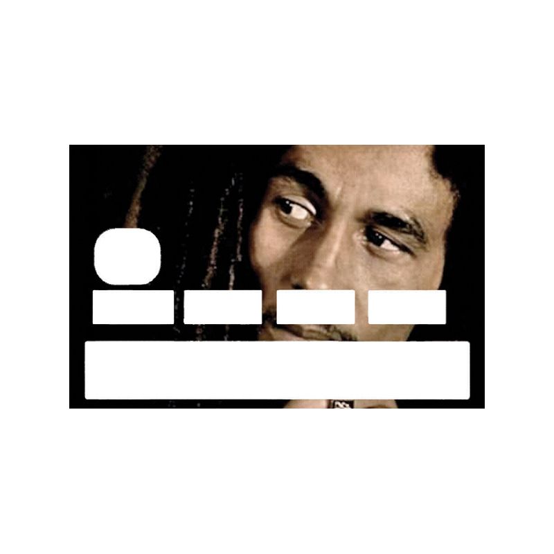 Sticker Carte Bleue Bob Marley