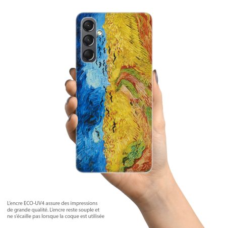 Coque pour téléphone Samsung Galaxy, Van Gogh, Champ de blé aux Corbeaux
