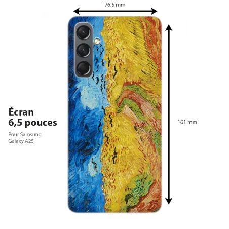 Coque pour téléphone Samsung Galaxy, Van Gogh, Champ de blé aux Corbeaux