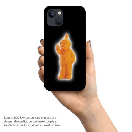 Coque téléphone souple pour Apple iPhone, Gnome F-ck you