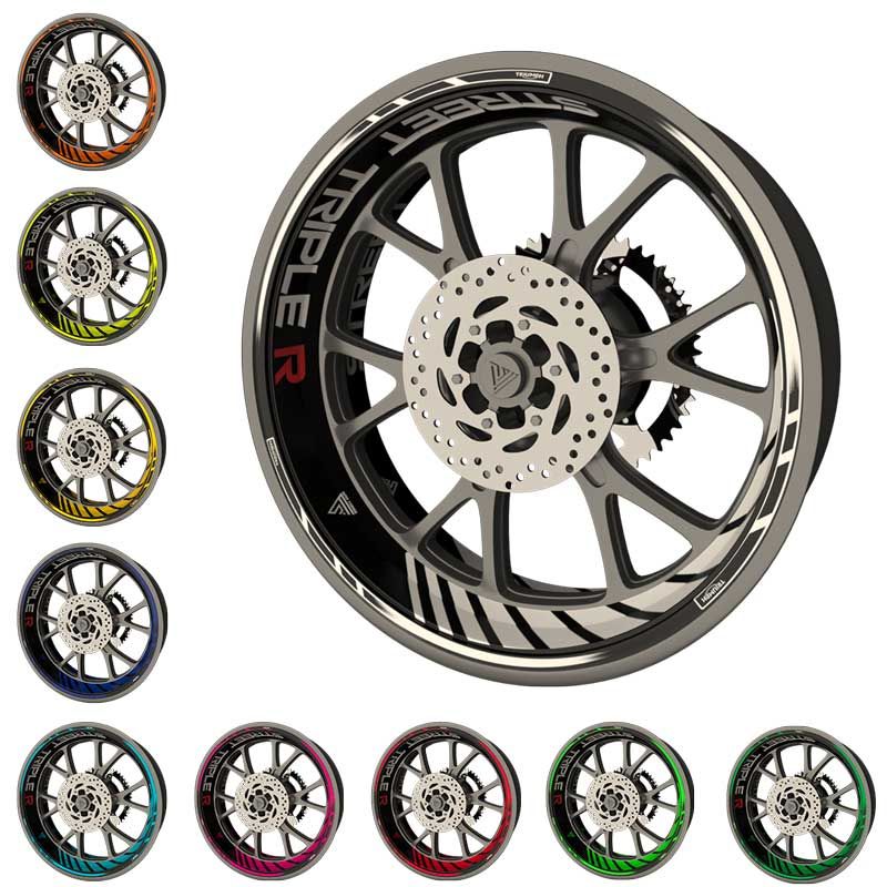 Kit deco jantes moto Street Triple R