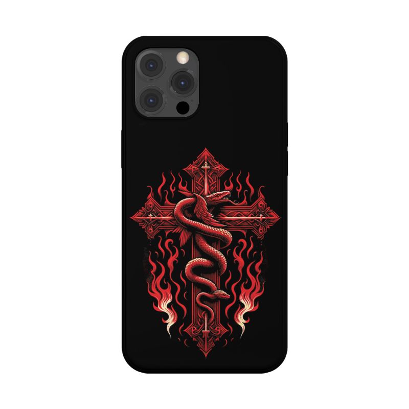 Coque protection de téléphone pour Apple iPhone, Serpent Gothique