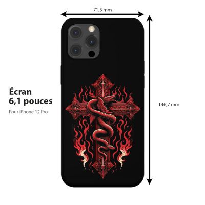 Coque protection de téléphone pour Apple iPhone, Serpent Gothique