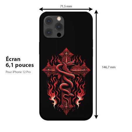 Coque protection de téléphone pour Apple iPhone, Serpent Gothique