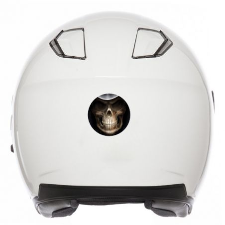 Stickers rétro réfléchissant tête de mort qui sourit