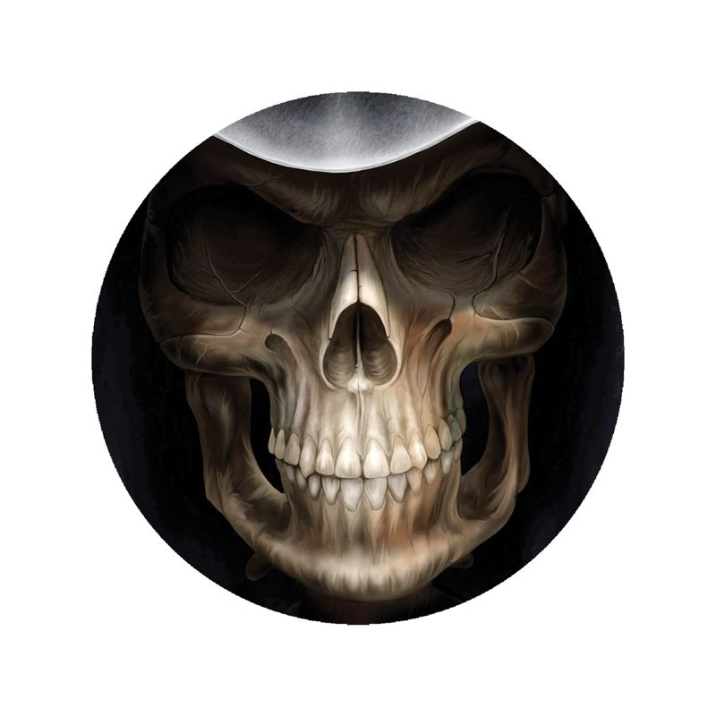 Stickers rétro réfléchissant tête de mort qui sourit
