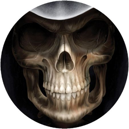 Stickers casque moto tete de mort