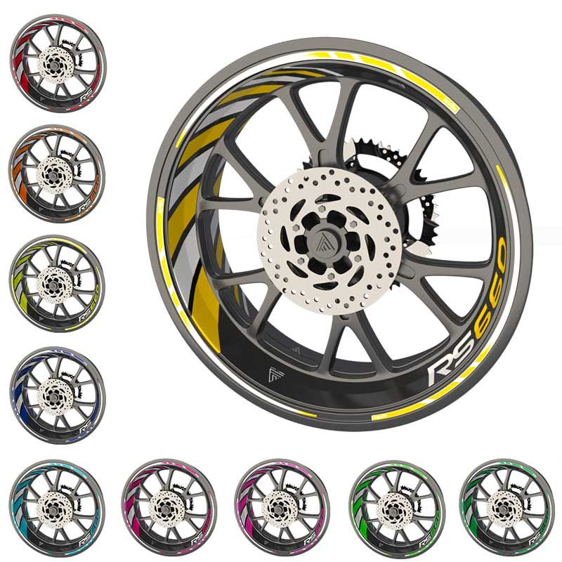 Kit Stickers pour jantes de moto RS 660
