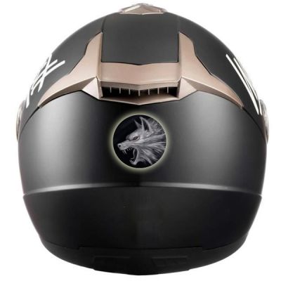 sticker rétro réfléchissant pour casque de moto loup garou