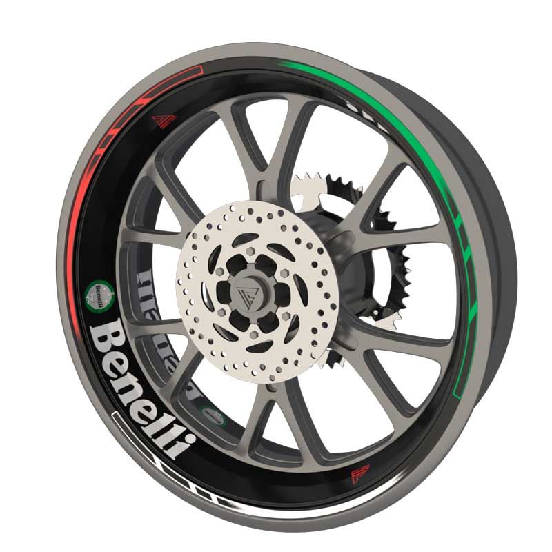 Planche stickers Benelli pour jantes