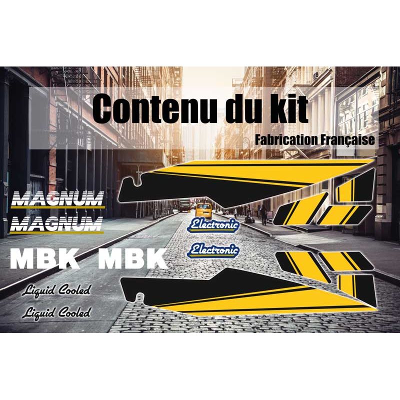Kit Autocollant MBK Magnum - Jaune & Noir