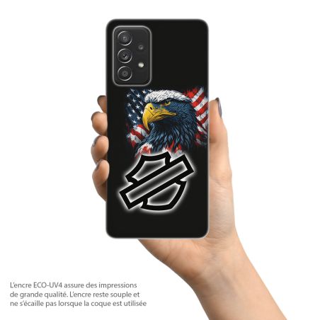 Coque souple pour Samsung Galaxy, Harley Davidson US Pride 