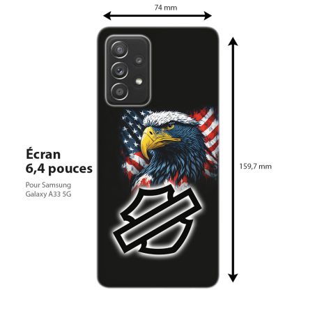 Coque souple pour Samsung Galaxy, Harley Davidson US Pride 