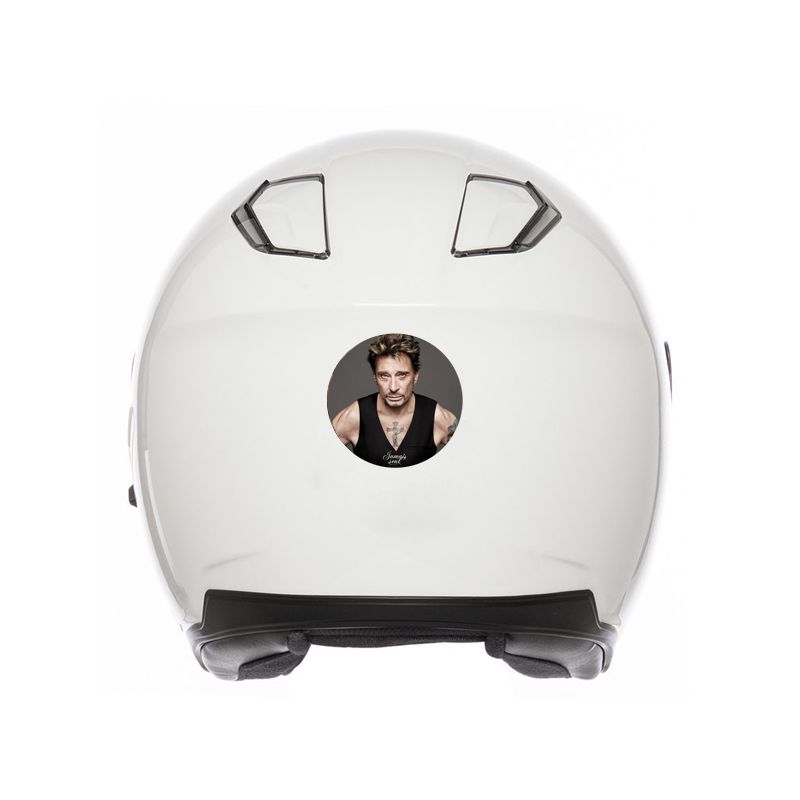 Adesivi Riflettenti Per Casco Da Moto Johnny Hallyday, Dimensioni 7,5x4 Cm, Conformi Alla Normativa, Visibilità Notturna