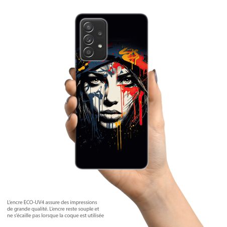 Coque pour téléphone Samsung Galaxy, Van Gogh, Arty Visage de femme nomade