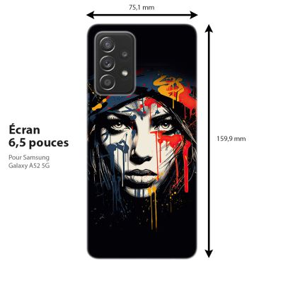 Coque pour téléphone Samsung Galaxy, Van Gogh, Arty Visage de femme nomade