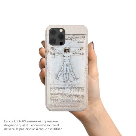 Coque, étui pour Apple iPhone, De Vinci, l'Homme de Vitruve
