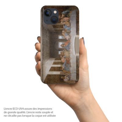 Coque pour téléphone La Cène, dernier repas du Christ, par Léonard de Vinci, pour Apple iPhone
