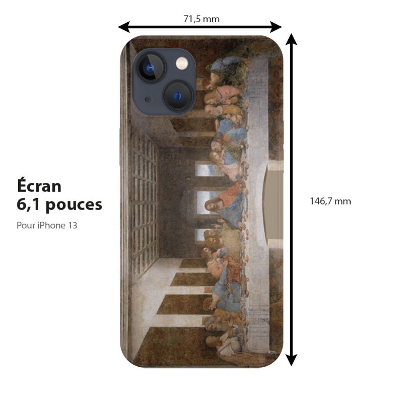 Coque pour téléphone La Cène, dernier repas du Christ, par Léonard de Vinci, pour Apple iPhone