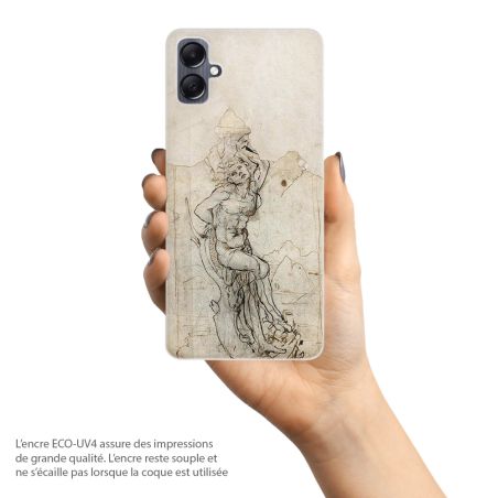 Coque de protection pour Samsung Galaxy, Saint Sebastien, dessin de Léonard de Vinci
