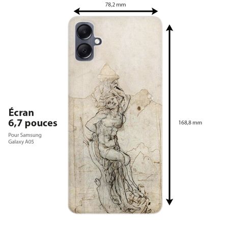 Coque de protection pour Samsung Galaxy, Saint Sebastien, dessin de Léonard de Vinci