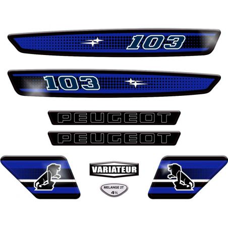 Kit déco Stickers Peugeot 103 SP Bleu foncé