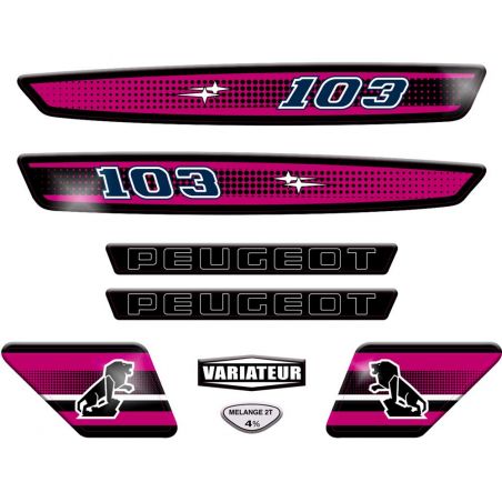 Kit Stickers pour mob Peugeot 103 SP