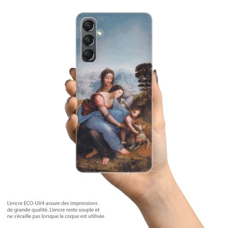 Coque de protection pour Samsung Galaxy, La Vierge et l'Enfant Jésus par De Vinci