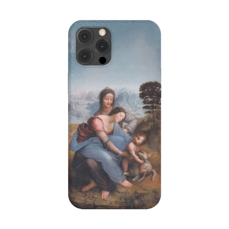 Coque, étui pour Apple iPhone, la Vierge et l'Enfant, par De Vinci