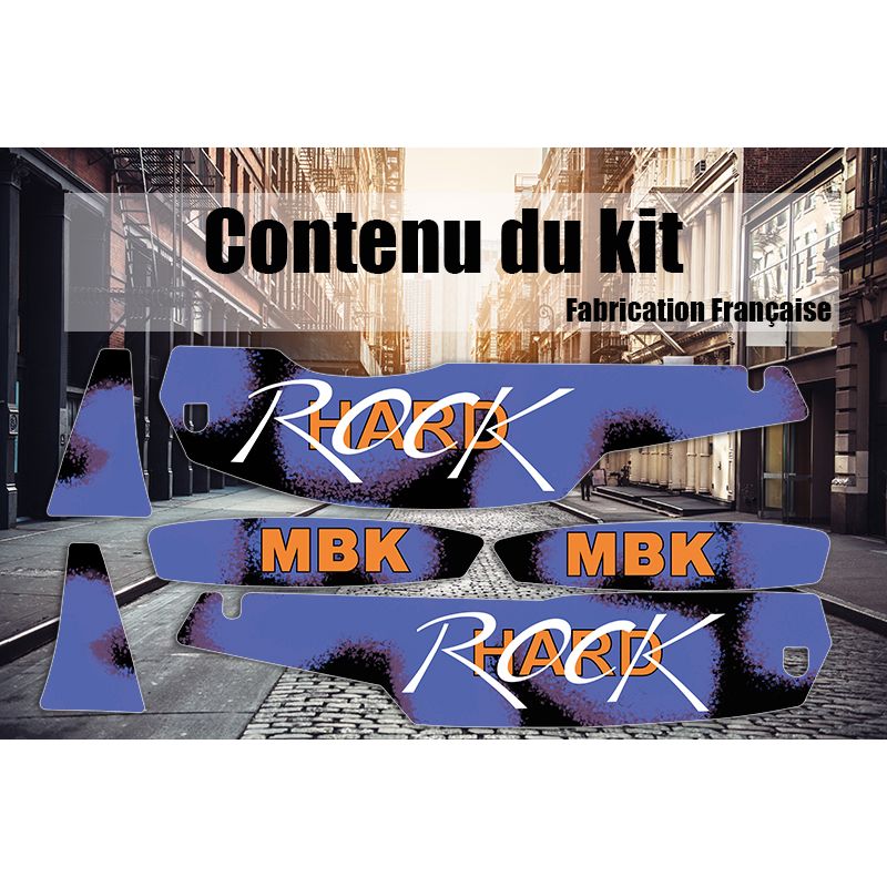 Stickers MBK Hard Rock spray Bleu