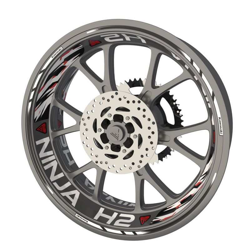 Kit déco Jantes moto Ninja H2