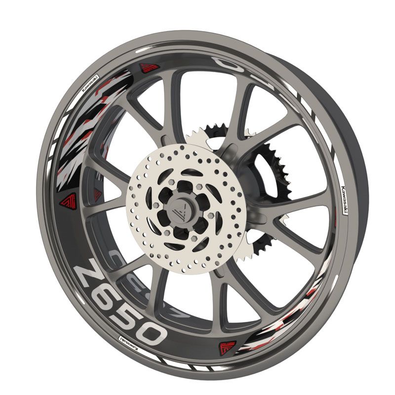 Kit déco jantes moto Kawasaki Z650