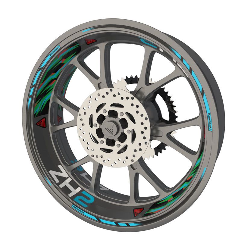 Kit déco jantes Kawasaki ZH2