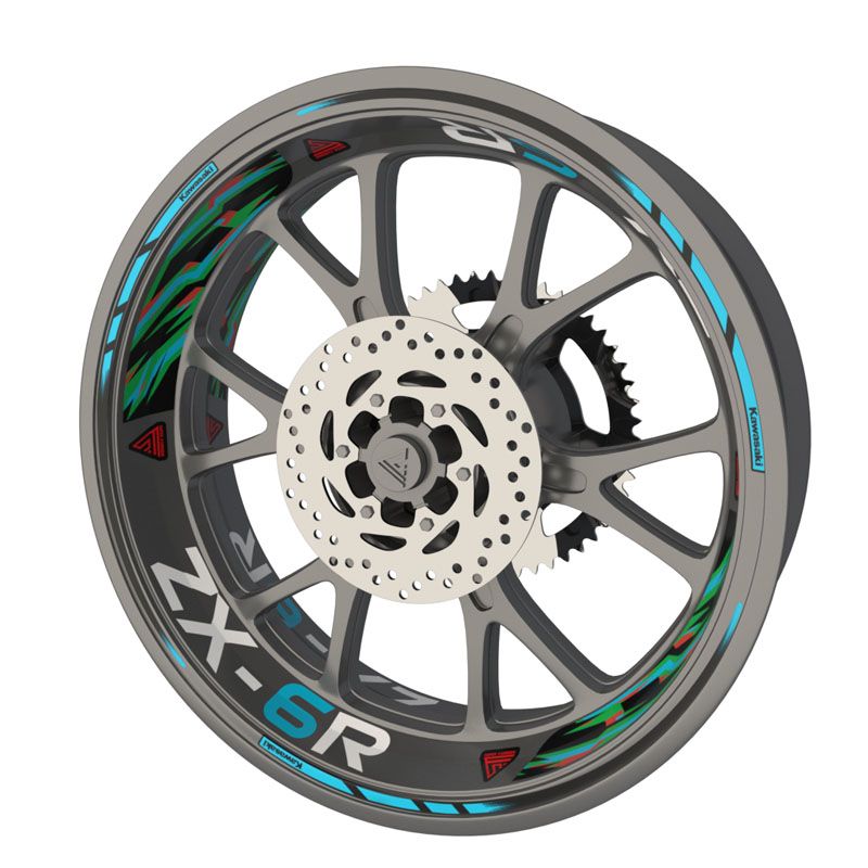 Kit déco jantes Kawasaki ZX-6R