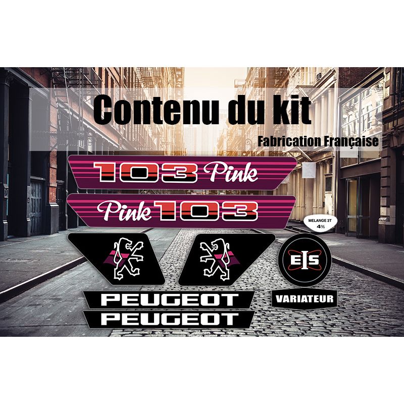 Kit Déco Peugeot 103 MVL Pink