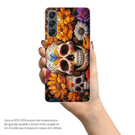 Coque originale pour Samsung Galaxy, tradition mexicaine, Calaveras