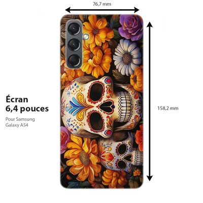 Coque originale pour Samsung Galaxy, tradition mexicaine, Calaveras