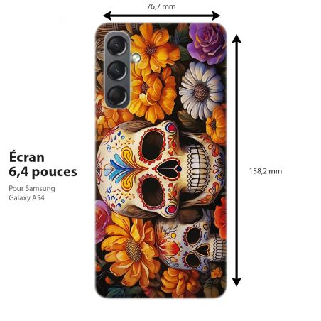 Coque originale pour Samsung Galaxy, tradition mexicaine, Calaveras